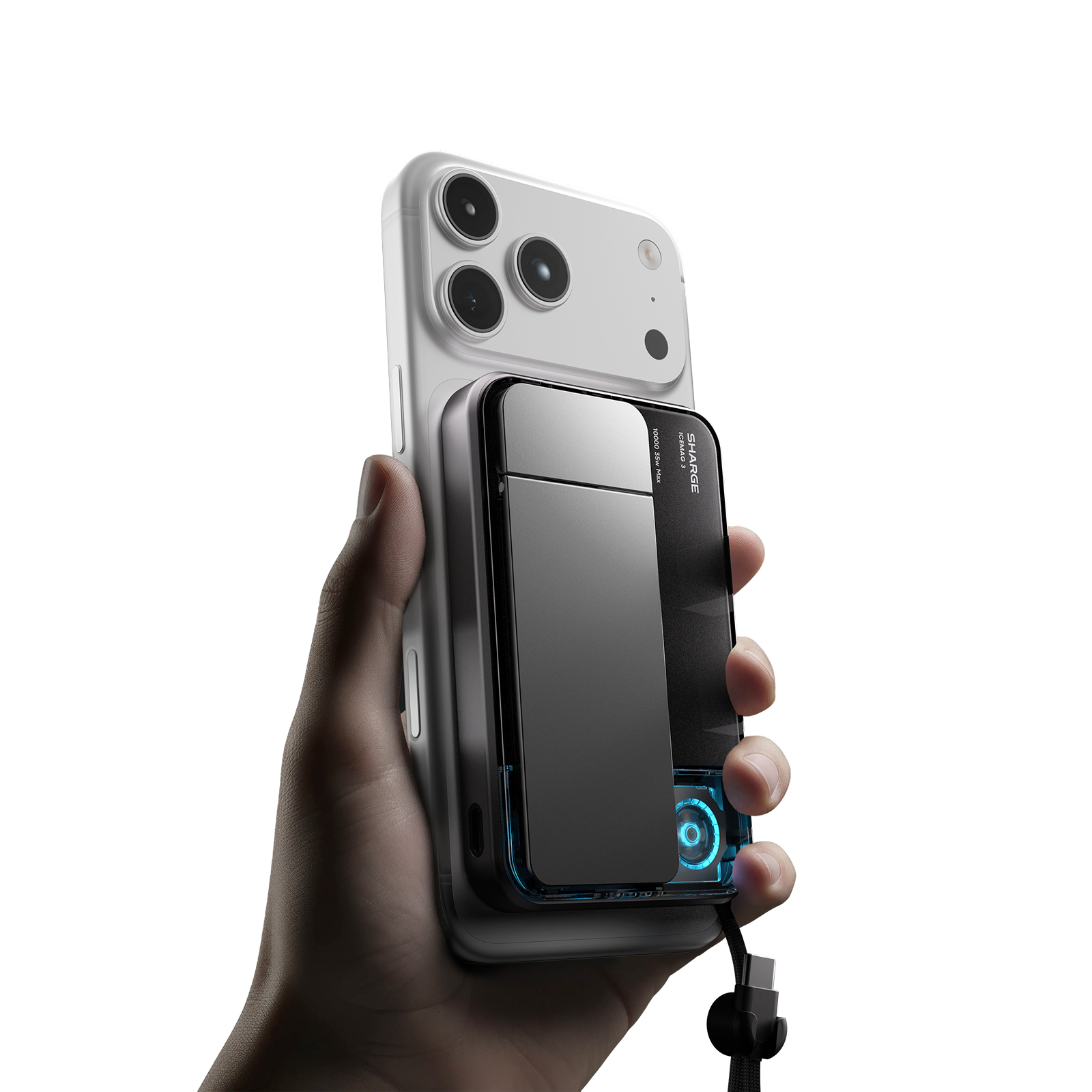 SHARGE ICEMAG 3 Power Bank(35W, 10K, Qi2.2 25W, Built-in Cable)
