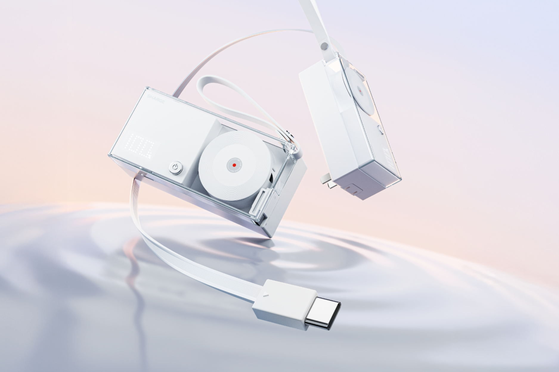 Introducing the SHARGE Retractable 3-in-1 Power Bank – The Future of Charging is Here!