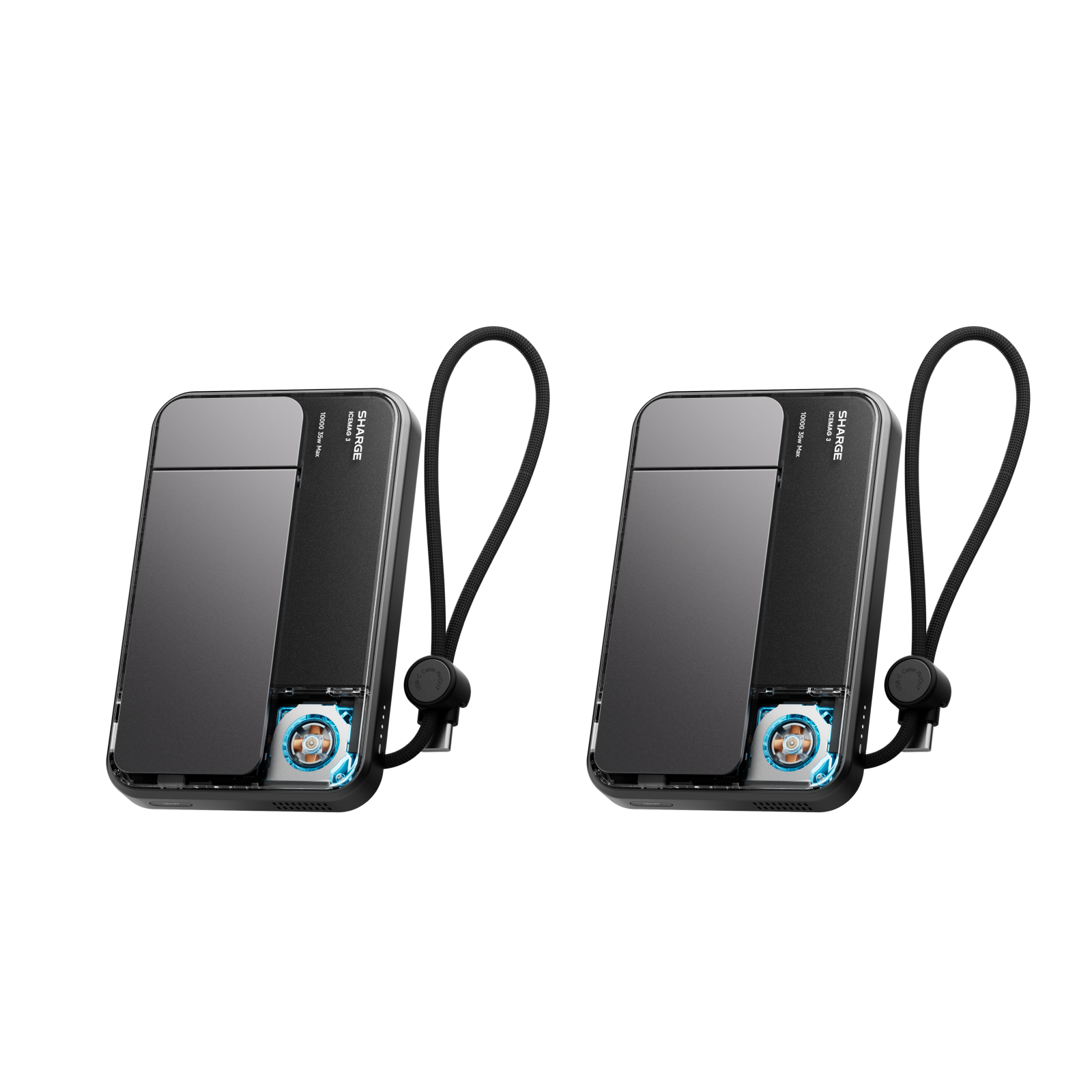 SHARGE ICEMAG 3 Power Bank(35W, 10K, Qi2.2 25W, Built-in Cable)
