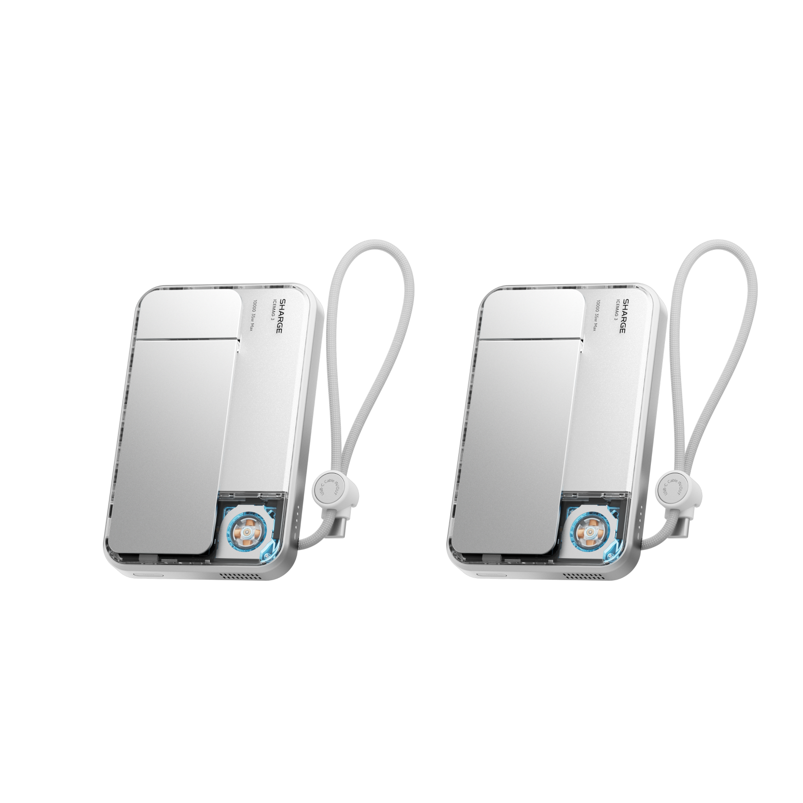 SHARGE ICEMAG 3 Power Bank(35W, 10K, Qi2.2 25W, Built-in Cable)