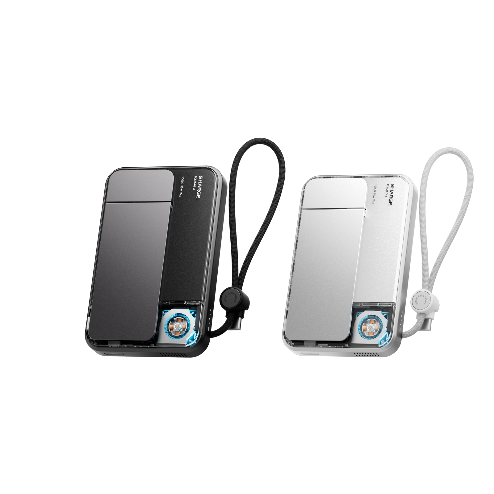 SHARGE ICEMAG 3 Power Bank(35W, 10K, Qi2.2 25W, Built-in Cable)