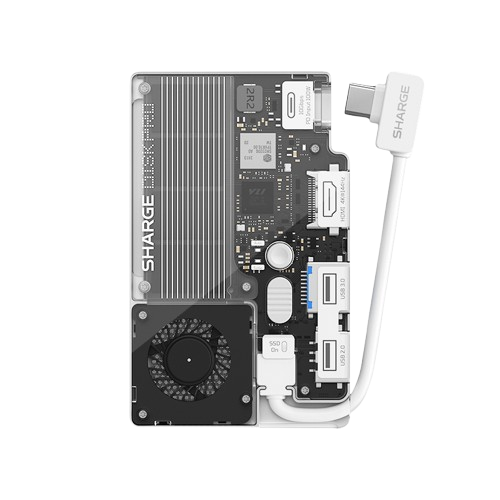 SHARGE Disk Pro( 5-in-1, 10Gbps, 4TB,Active Cooling)