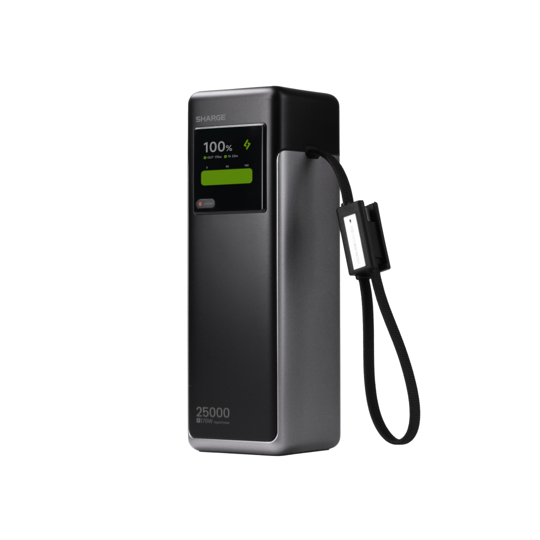 SHARGE HyperTower 170W Power Bank(4-in-1, 170W, 25K)